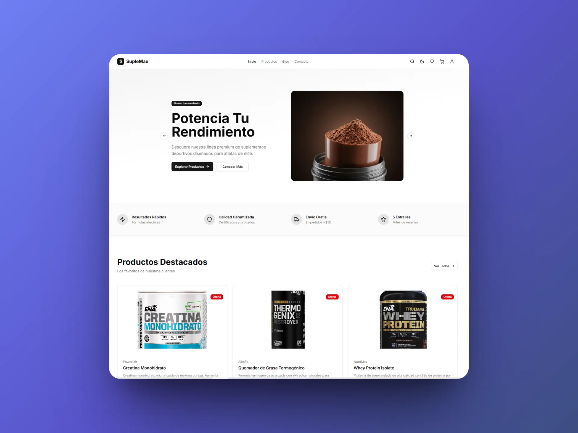 E-commerce Suplementos Deportivos